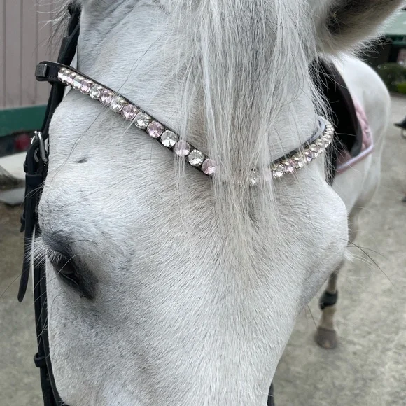 PS of Sweden cherry blossom Pink Crystal browband size 4 (XFull) - Picture 2 of 8